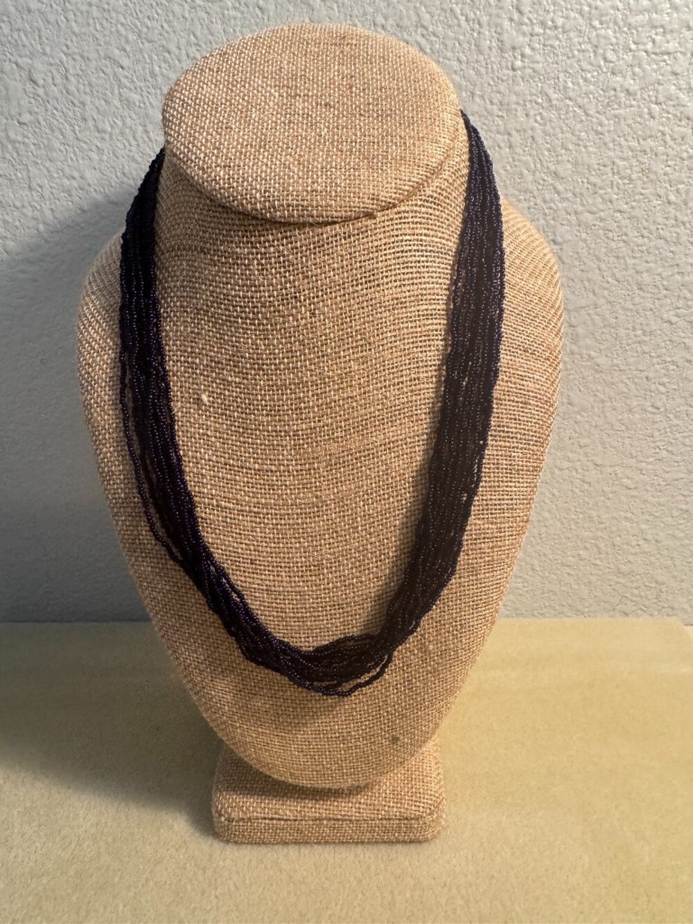 VTG Venetiaurum Murano Glass 10 Strand Seed Bead Necklace NWT .925 Italy